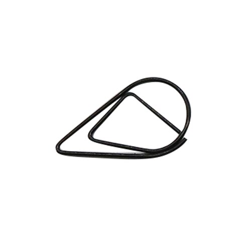 6 colors Mini Raindrop shape Metal Simple Bookmarks Photo Folder Beautiful Bookmarks Paper clip 600pcs/set: Black