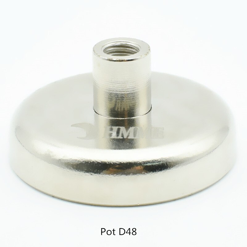 Fiskemagneter dia . 48 60 75mm lyftande neodymmagnet med nylonrep 60-150kg som drar perfekt för bärgning eller magnetfiske: Kruka  d48