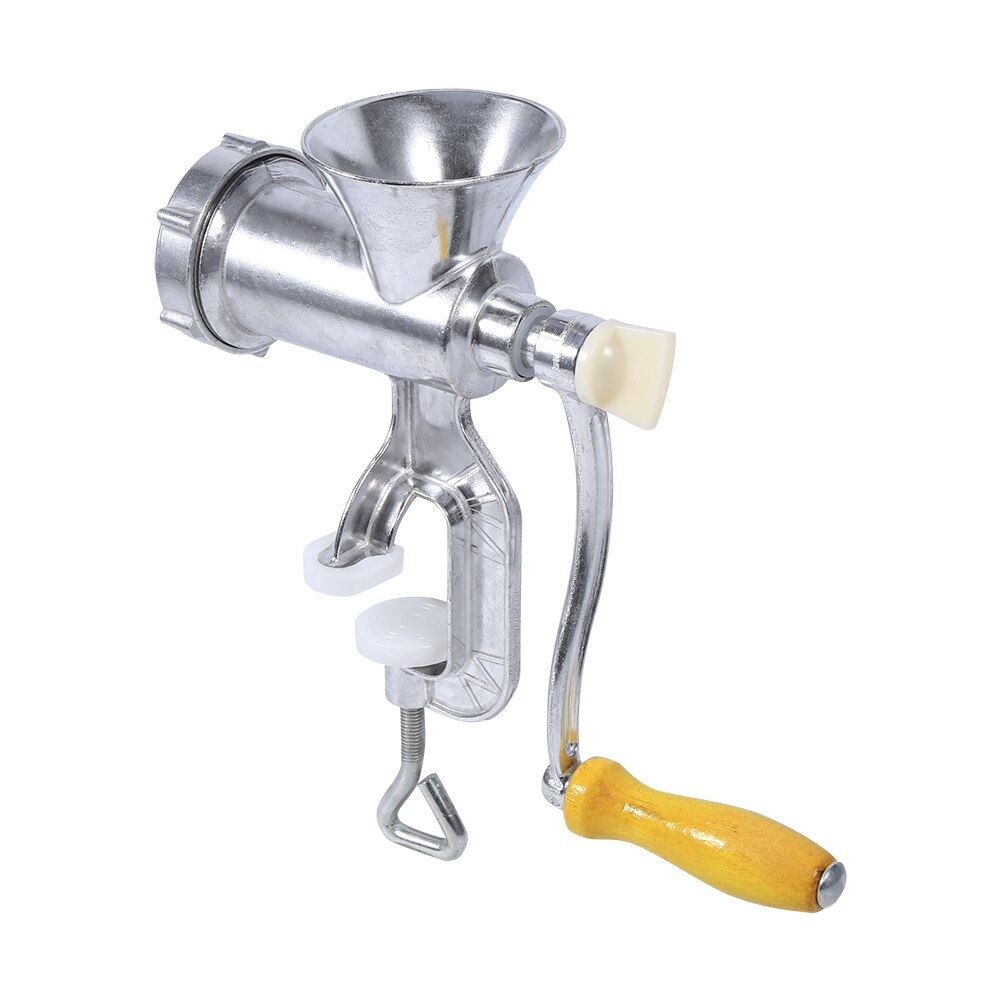 Aluminium Alloy Hand Operate Manual Meat Grinder Sausage Beef Mincer Table Kitchen Home Tool