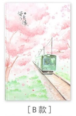Sakura girl notitieboekje, vulpapier, kleurenplanner, binnenpagina, schrijfwaren, schoolbenodigdheden, dagboek, kawaii: Hoehe lv