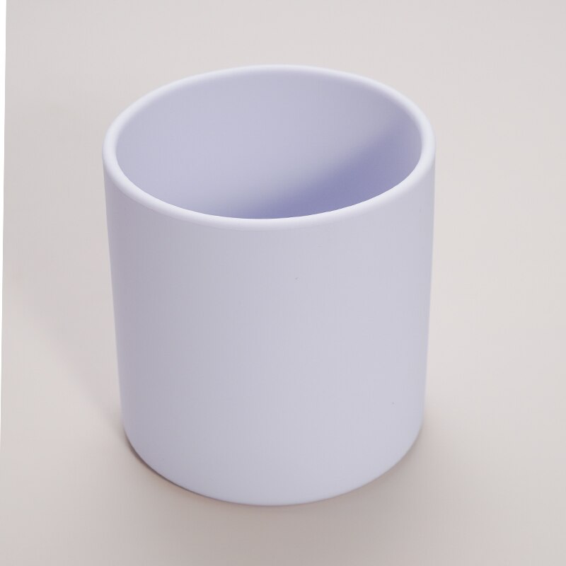 Baby Silicone Lekvrij Snack Cup Peuter Draagbare Voedsel Opbergdoos Baby Leren Drinkwater Cup Bpa Gratis Siliconen: 013-lavender puple
