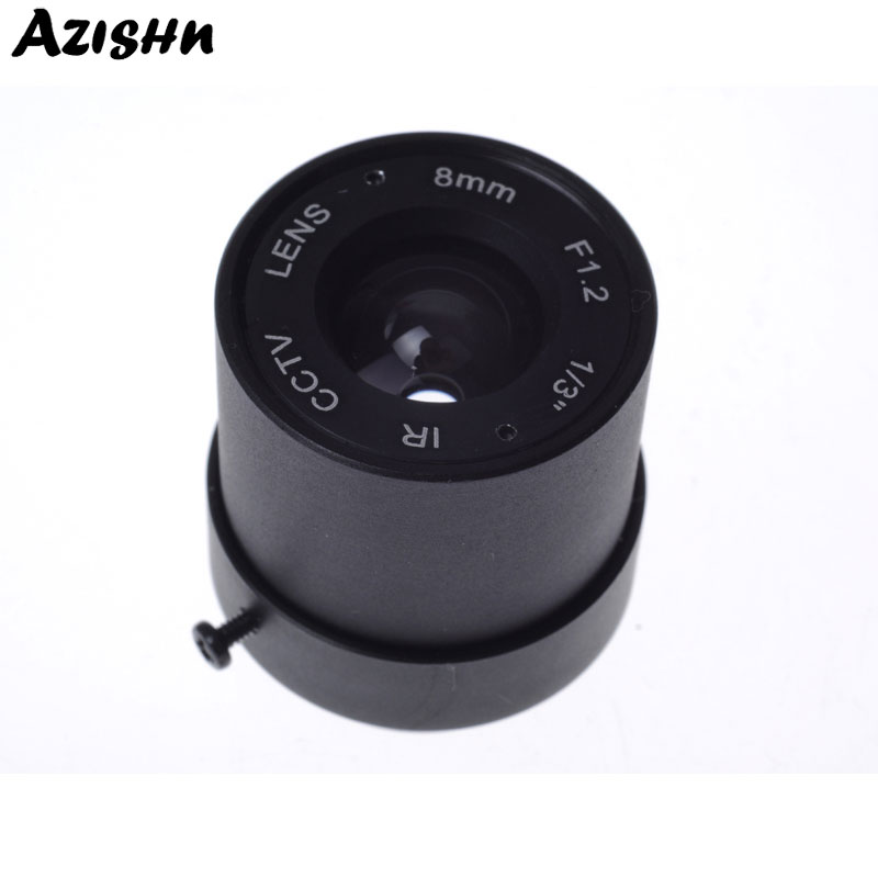 CCTV CS LENS 8mm 40degrees 1/3" F1.2 CCTV Fixed Iris IR Infrared CS Mount Lens For Security CCTV Camera