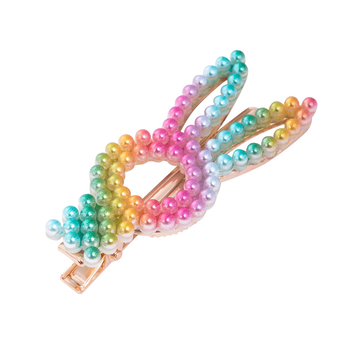Babyaccessoires 5 stuks/sets dames meisjes schuif haarspelden regenboog parel kristal parel haarspeld grip haar hoofdtooi kinderen