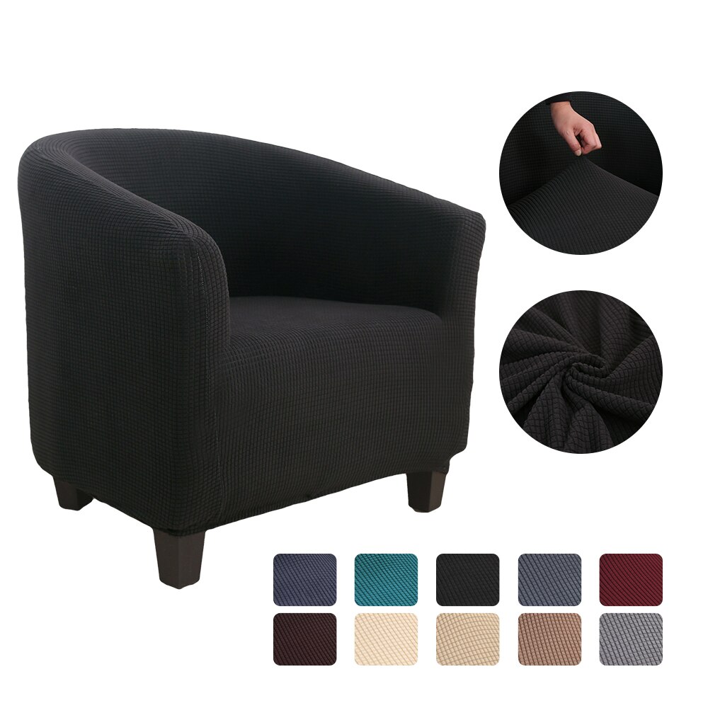 Strikker jacquard sofa lænestol sædebetræk elastisk kaffebalje sofa lænestol sædebetræk beskytter betræk hjemmestol indretning: G271676