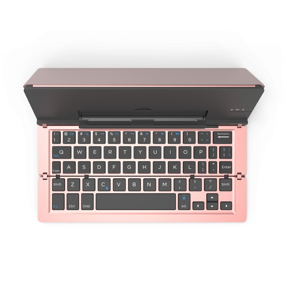 Ultra Slim Mini Triple Folding Wireless Bluetooth Keyboard for iPhone Smartphones/Tablet PC /iPad Min for IOS/Android/Windows