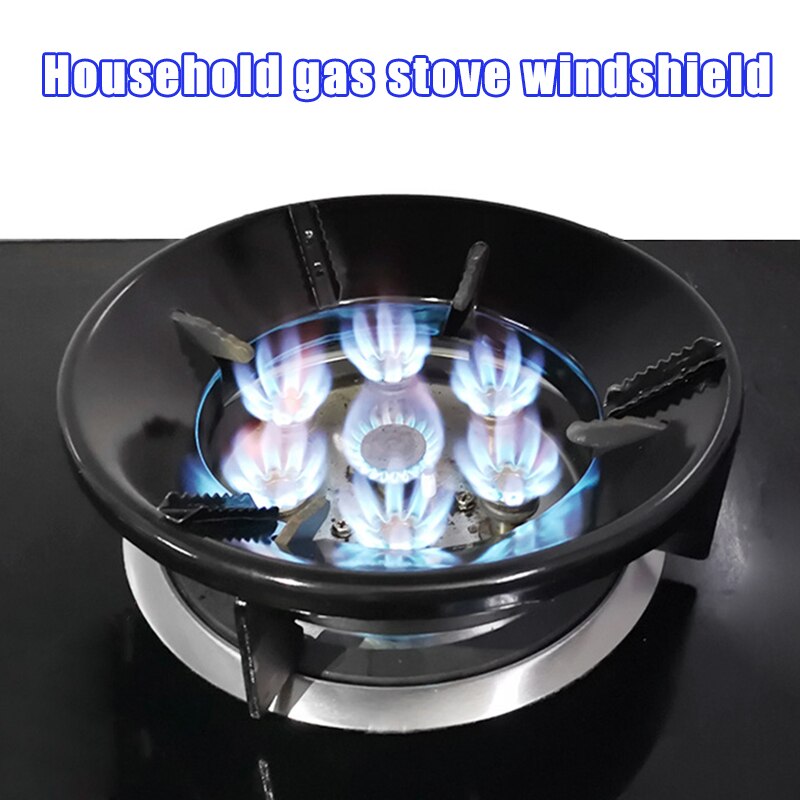 Metal Gas Stove Windshield Polyfire Energy-Saving Windshield Hood Household Gas Stove Wind Shield Bracket for Cooker Cookware