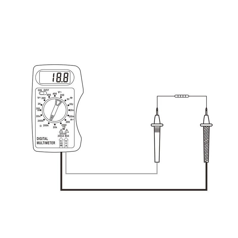 Instock Universele Digitale Multimeter M300 /DT83B Handheld Tip Test Multimeter Tester Met Lood Draad Pen Kabel Zwart