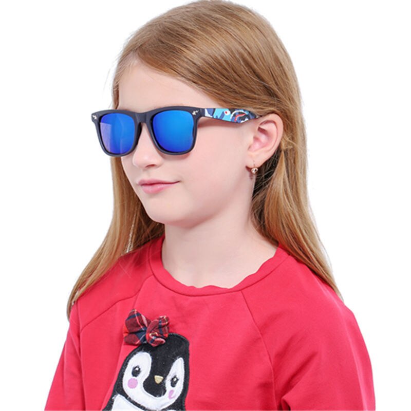 QETOU Kinderen Pra Zonnebril vierkant Frame Meisjes Jongens Zonnebril Voor kids kind UV400 óculos infantil de sol