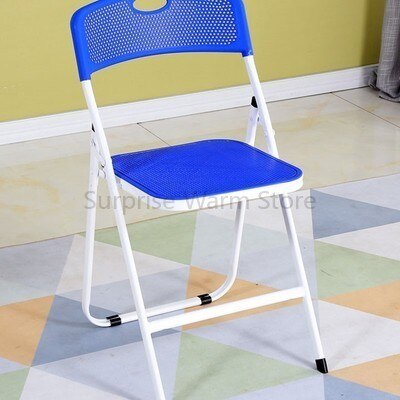 Chaise pliante en plastique respirant simple ménage portable chaise extérieure simple bureau adulte ordinateur chaise de formation: style3