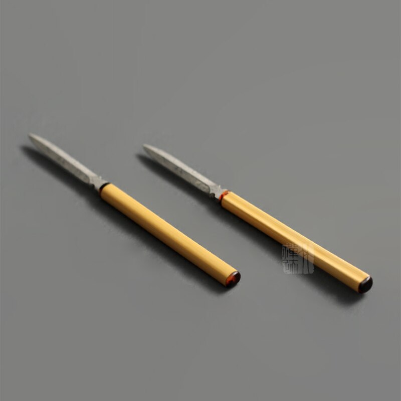 Bamboo Stainless Steel Tea Knife Cutter Chinese Vintage High Grade Handmade Tea Knife Prying Te Verde Chino Household Products