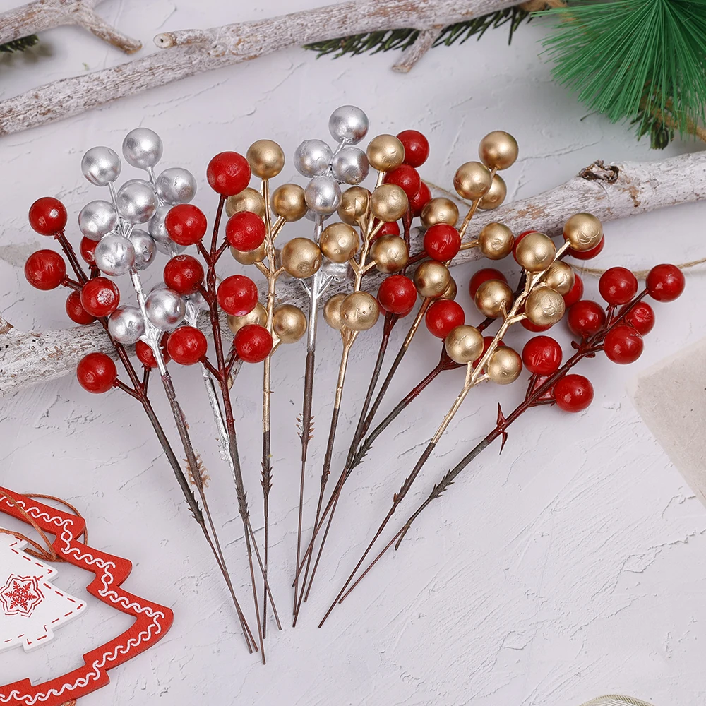 20/1Stck Knstliche rot Beere Zweige Weihnachten B...  Grandado