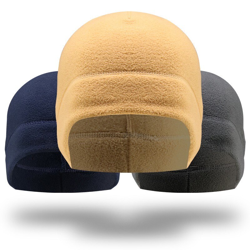 Winter Polar Fleece Hat Thermal Warm Cap Running Sports Soft Stretch Hats Fishing Snowboard Hiking Cycling Skiing Comfortable