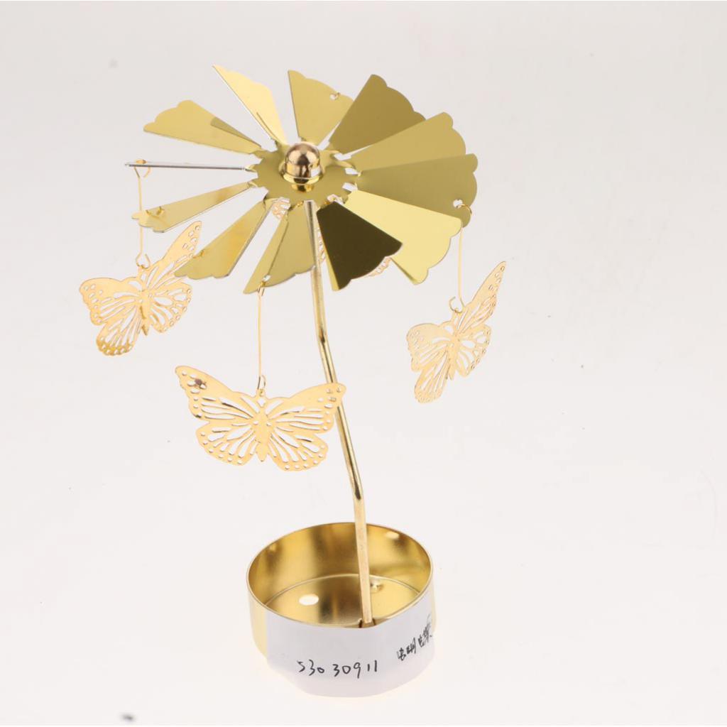 Weihnachten Windmühle Dekor rotierende Kerze Teelichthalter Kerzenständer Ornament-Schneeflocken Elf Stern Herz Baum Rentier: Licht Grau