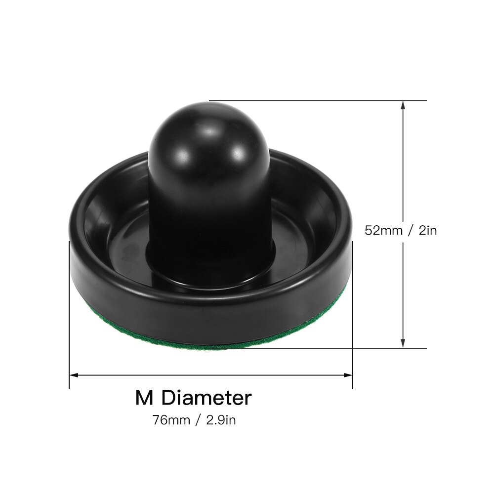 1 Set Air Hockey 76mm / 96mm Plastic Mallet Pusher Puck Felt Slider Pusher Table Games Replacement Accessories Goalies