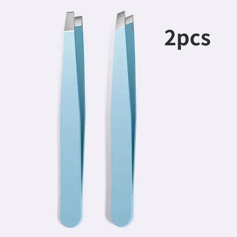 2/4 pçs pinças de sobrancelha conjunto pinças profissionais para sobrancelhas grande precisão para facial hairspinter e remoção de pêlos encravados f: MULTICOLOR
