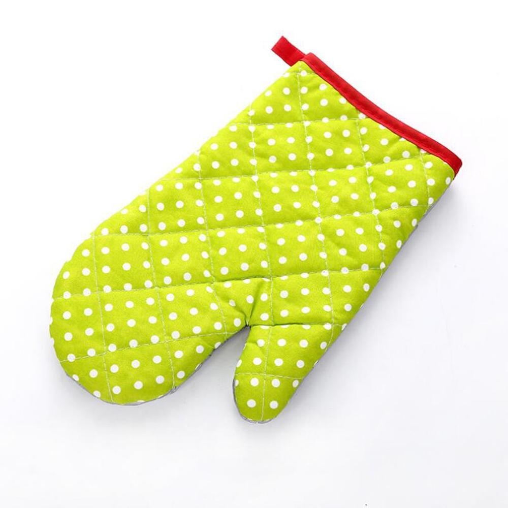 1 Stuk Warmte En Hittebestendige Magnetron Oven Handschoen Handschoen Oven Isolatie Pad Oven Handschoen Keuken Handschoen Fd: Green
