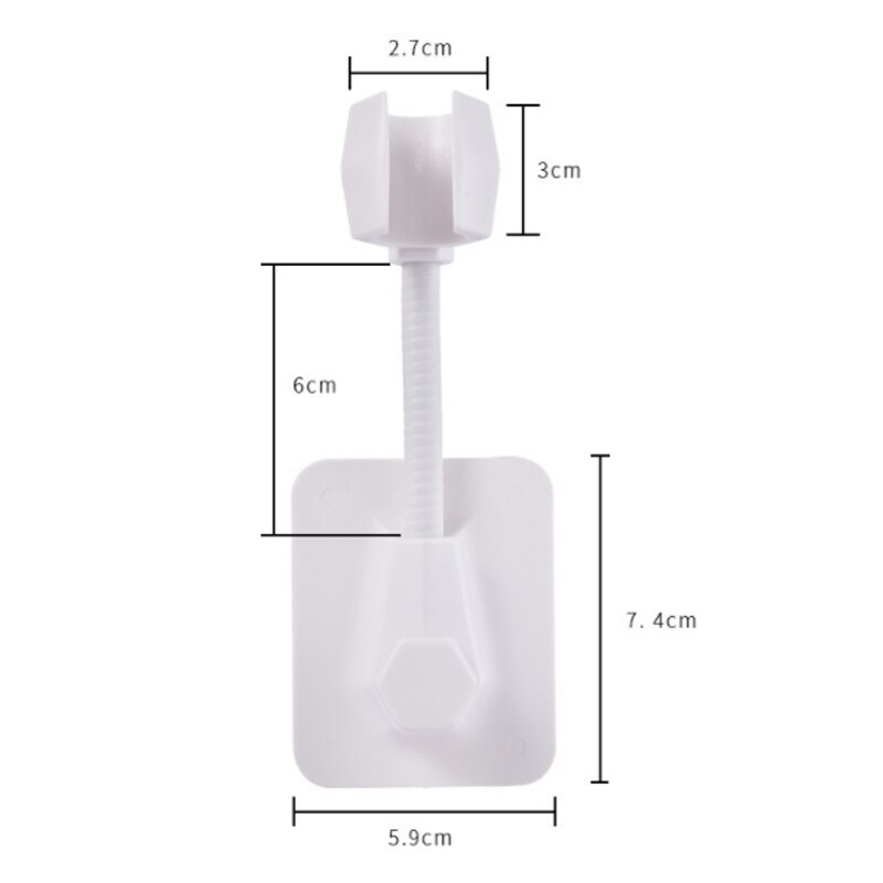 Douchekop Houder Verstelbare Zelfklevende Douchekop Beugel Zelfklevende Douche Fixing Stand Muur Rack Badkamer Universele