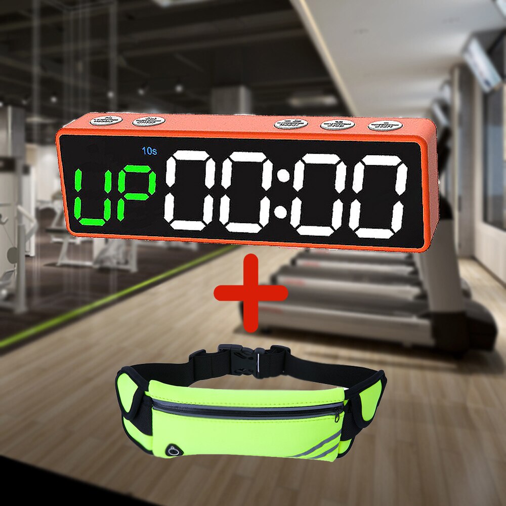 Reloj programable de entrenamiento, cronómetro para gimnasio, garaje en casa, Tabata, 1&quot;