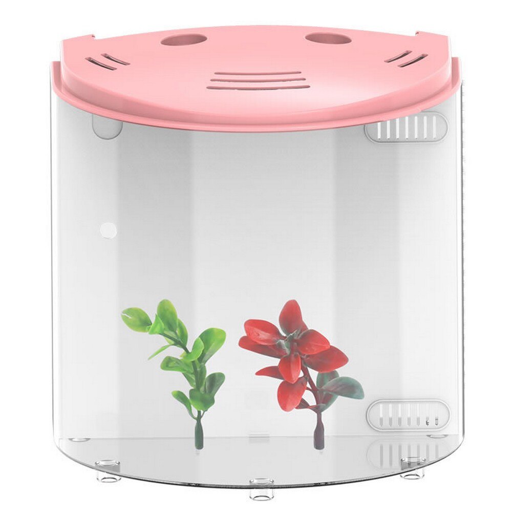 5L Creatieve Aquarium Aquarium Desktop Sier Goudvis Ecologische Acryl Vis Landschap Ornament Aquarium Dierbenodigdheden
