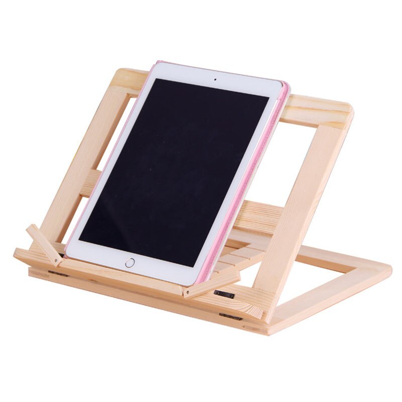 Houten Frame Lezen Boekenplank Beugel Tablet Pc Ondersteuning Stand Houten Tekening Schildersezel UY8