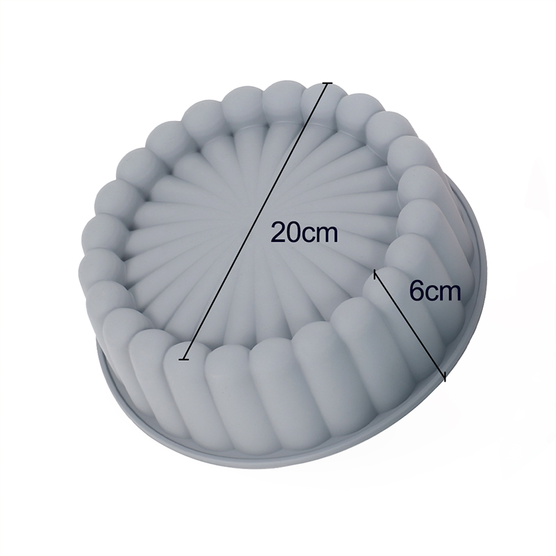 Charlotte Cake Pan 8 Inch Round Cake Pan Nonstick Silicone Cake Molds for Cheese Cake Chocolate Cake Rainbow Cakes: green