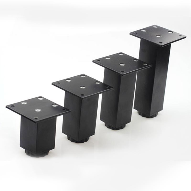 Pieds de Meuble en Aluminium et Métal, Base Triangulaire Réglable avec Vis, pour Table, Canapé-Lit, 6-40cm, 4 Pièces/Ensemble