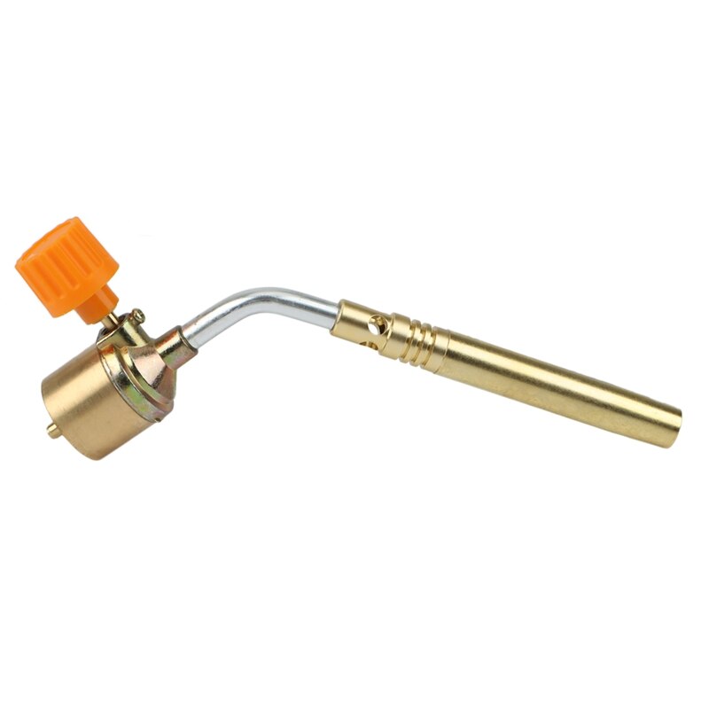 Brass MAPP, Propane Gas Torch, Automatic Ignition Trigger, Heating Welding Burner, Suitable For Camping And Welding