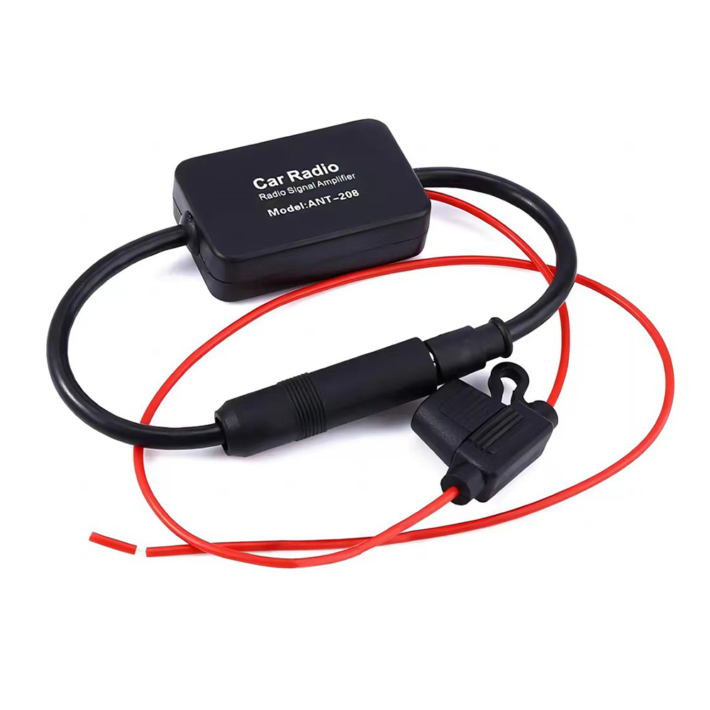 12V Auto Antenne Signal Verstärker Set Universal AM FM Radio Anti-störungen Verbessern Auto Elektronische Zubehör für ANT208: Default Title