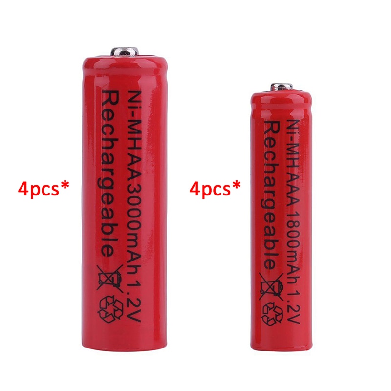 GTF 1.2 V 3000 mAh AA batterij Of 1800 mAh AAA 1.2 V Ni-Mh oplaadbare batterij voor Speelgoed afstandsbediening oplaadbare Batterijen