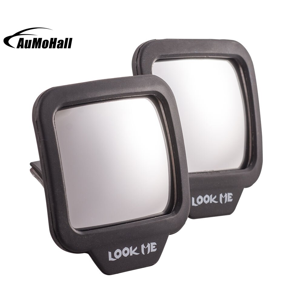 1Pair Interior Mirrors Adjustable Blind Spot Mirror Stick Wide Angle Car Rv Truck Van Side View Convex Mirror