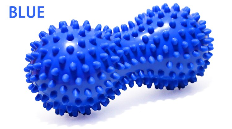 PVC Peanut Spiky Ball Massage Acupoint Grip Ball Pointed Nail Fascia Yoga Ball Fitness Ball Inflatable Hedgehog Ball: Blue