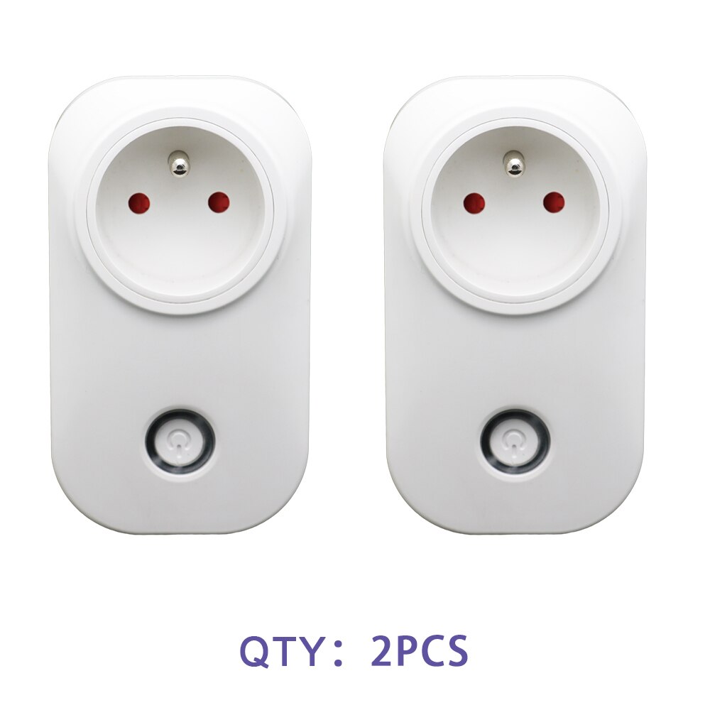 10A Fr Smart Wifi Plug Remote Voice Control Power Monitor Stopcontact Adapter Timing Functie Werk Met Alexa Google Thuis tuya: FR 2pcs
