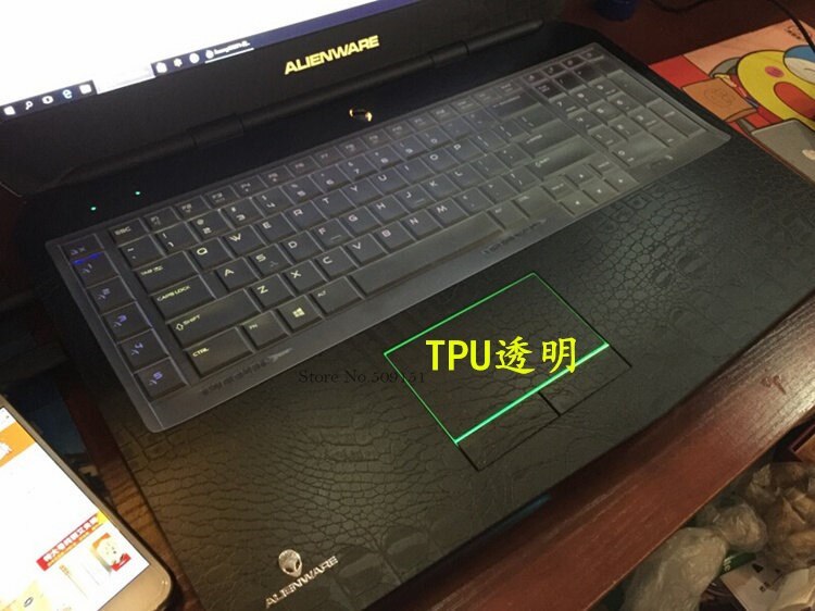 17.3 15.6 inch Laptop Ultra Dunne TPU Toetsenbord Cover Skin Protector Voor Dell Alienware 17 R3 Area-51m M17 M15 Gaming 17r5 15r4 r3