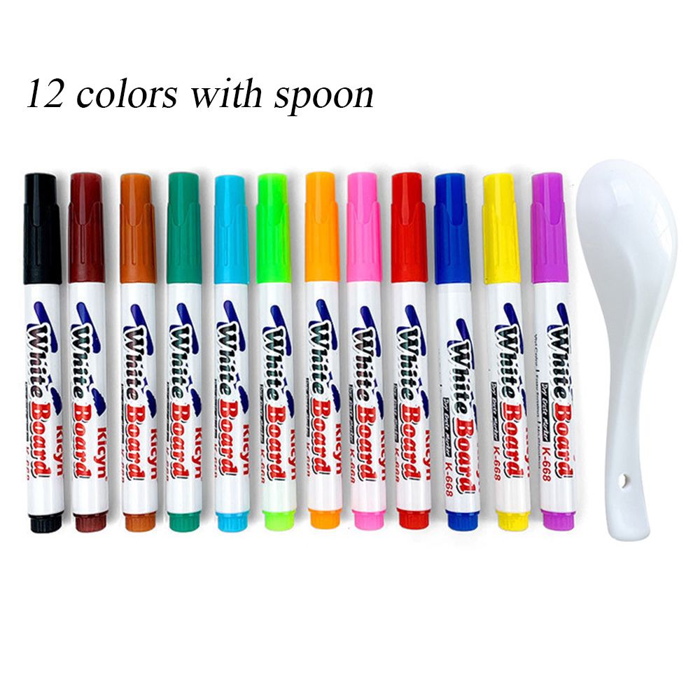 Magiczna woda dla dzieci długopis do malowania pływający długopis Doodle kolorowy długopis markery do tablic wodnych rysunek zabawki do wczesnej edukacji dzieci: C33-4