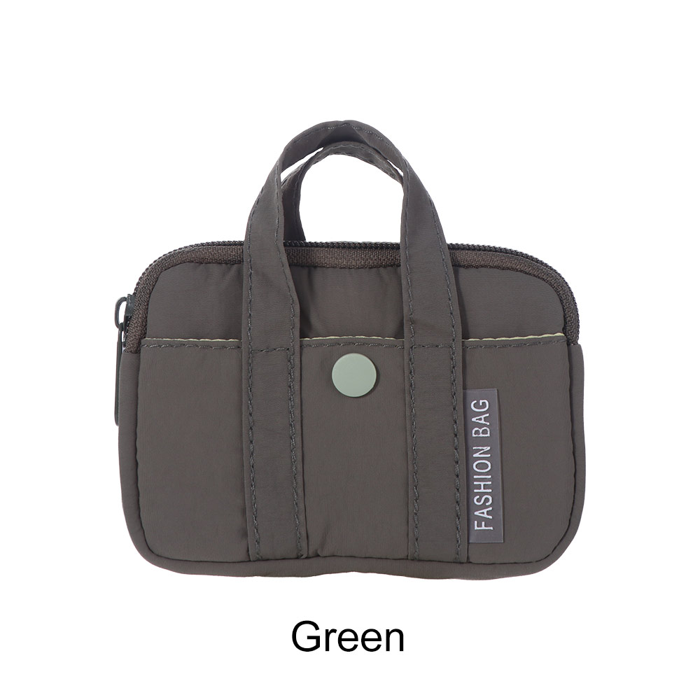 Portable Nylon Coin Purse Korean Style Zipper Pouch Men Wallet Bank Card Organizer Lightweight Mini Earphone Storage Bag Girls