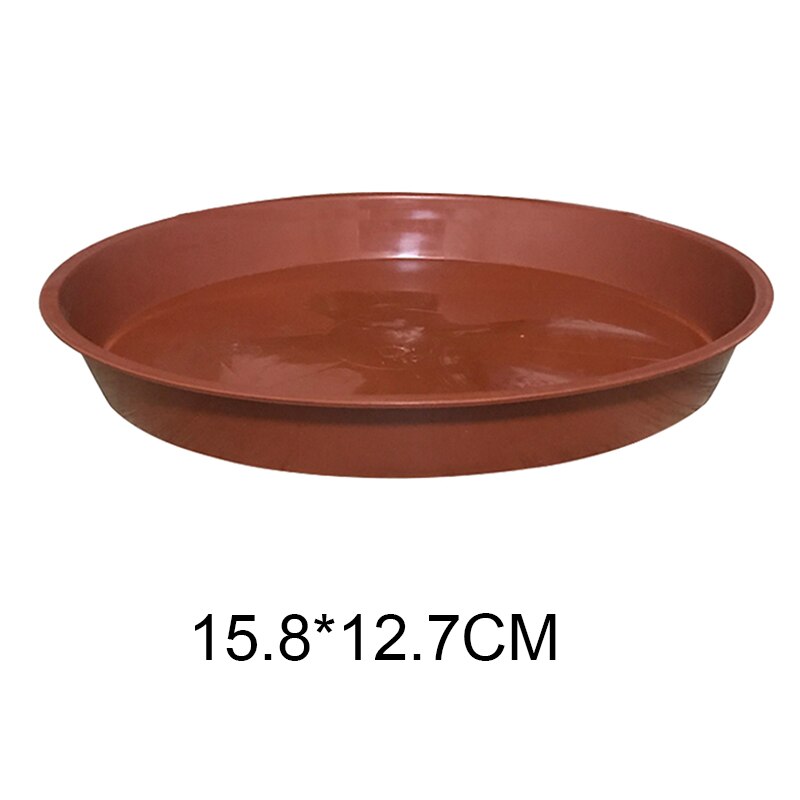 Platillos de plástico para jardín, Base de bandeja de agua para interior y exterior, 10 piezas: 10