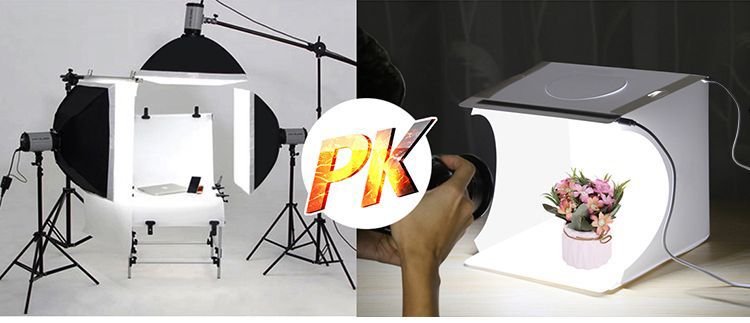 PULUZ 24*23*22cm Portable Lightbox Photo Studio Box Tabletop Shooting Light Box Tent Photography Softbox Kit for Goods Display