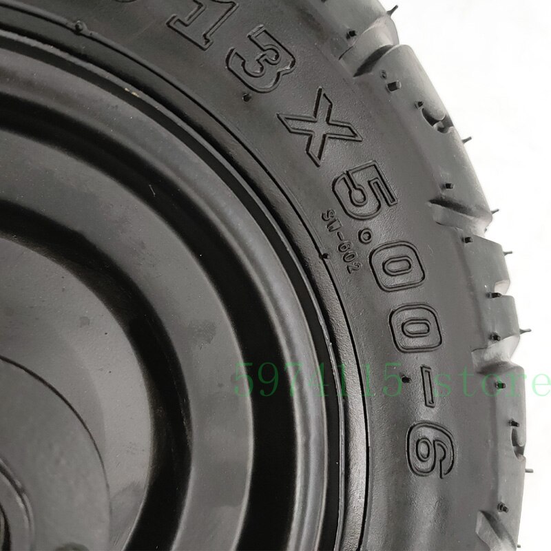 Pneumatico Tubeless 13x5.00-6 Battistrada Per Scooter, Go Kart, ATV, A-Bike - Gomma Antiscivolo Resistente