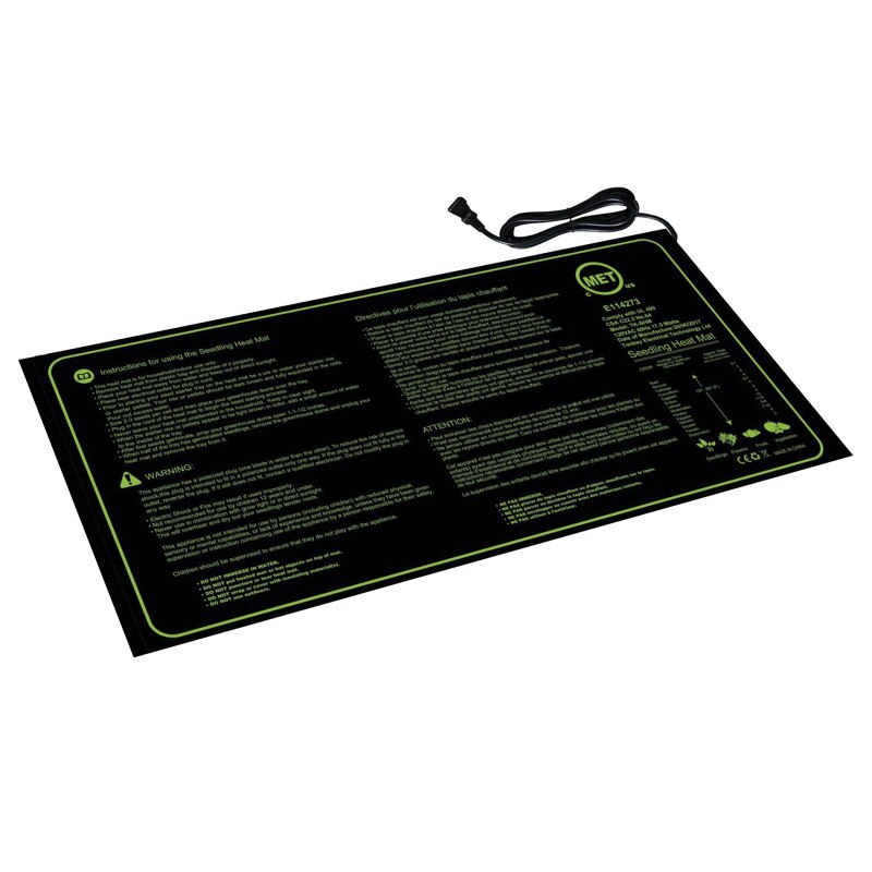 Tapis chauffant pour semis 50x25cm imperméable à l'eau pour la Germination des graines de plantes