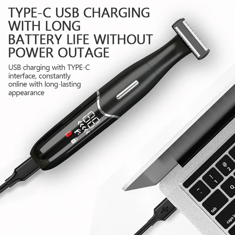 4 in 1 unisex Intimbereiche Haarschnitt Präzisionsrasierer Männer Bikinizone Empfindlicher Rasierer Haarrasierer Trimmer Gesichtsbartschneider