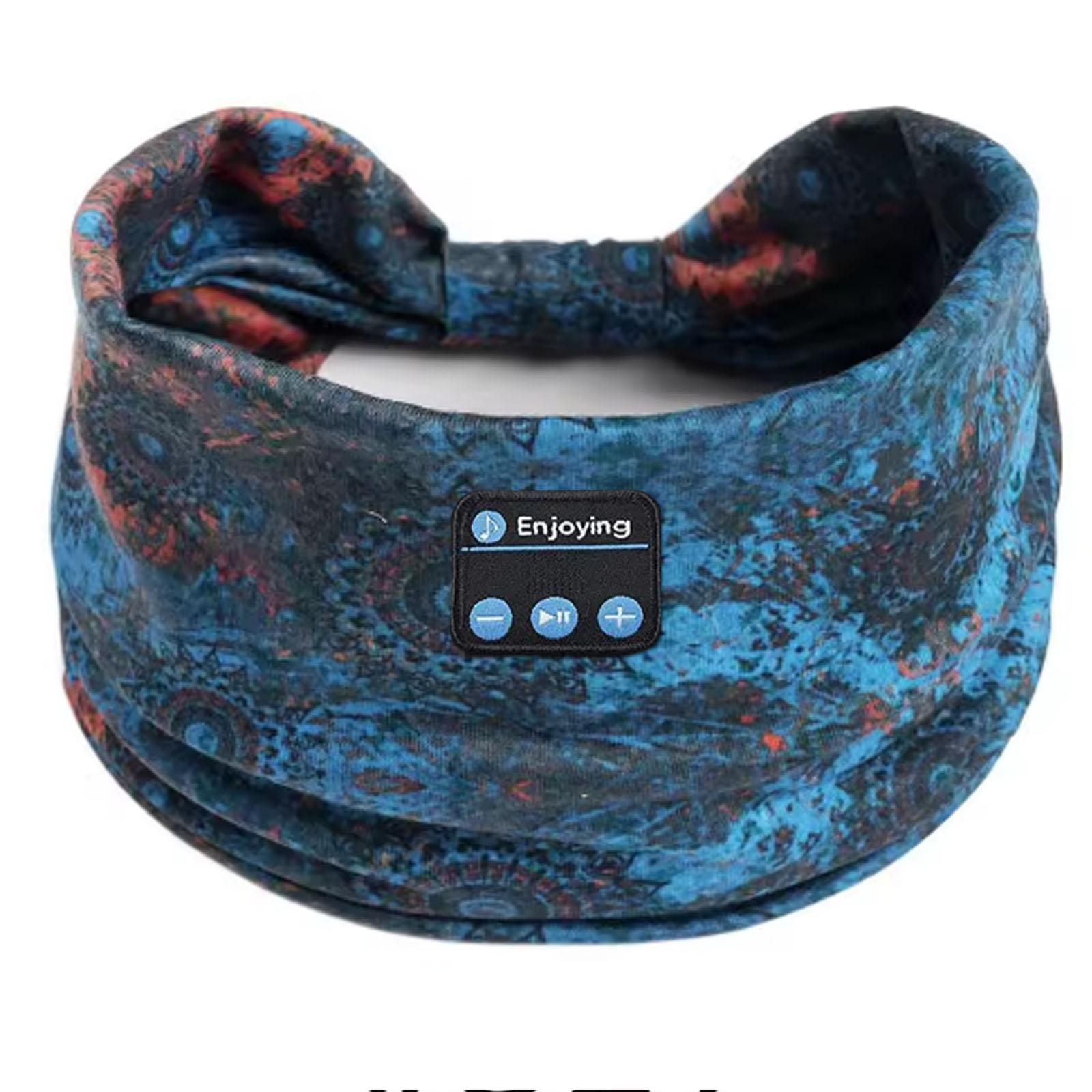 Bluetooth-Kopfhörer, Sport, Schlafen, Stirnband, elastisch, kabellose Kopfhörer, Musik, Augenmaske, kabelloses Headset, Boho-Stirnband, Yoga, Arbeit: Elfenbein