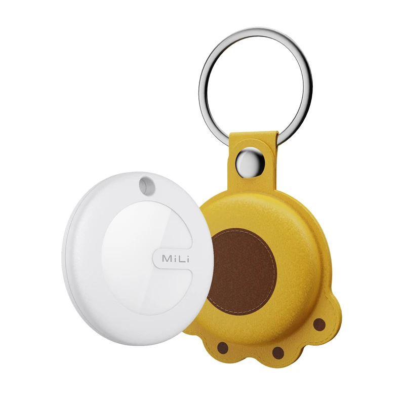Mini rastreador inteligente con Bluetooth, localizador portátil con Bluetooth, Google Find My Device para Android, buscador de llaves de artículo antipérdida: Marfíl