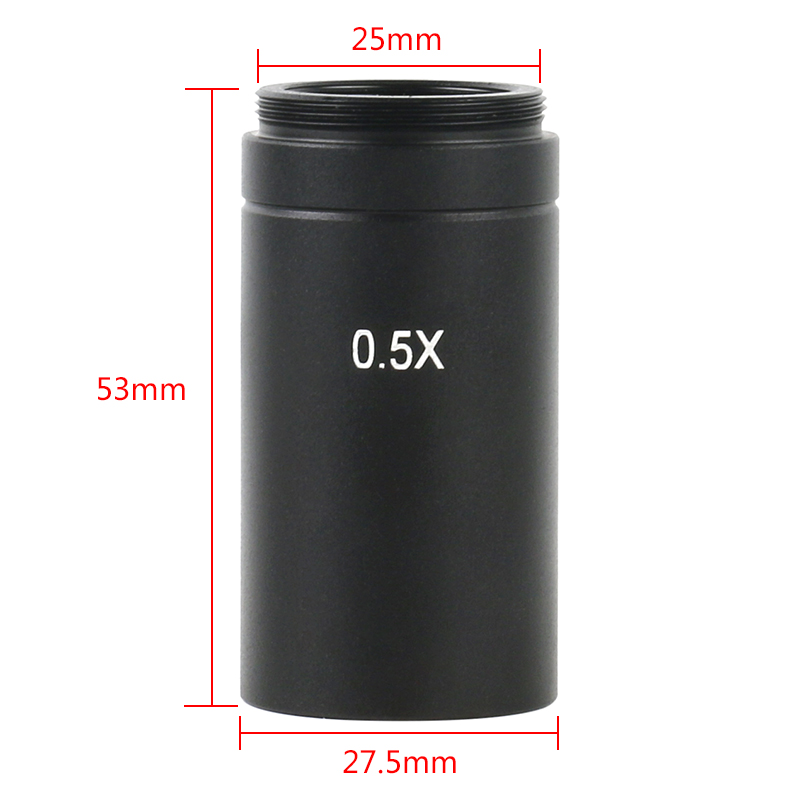 0.5X C-MOUNT Adapter Camera Auxiliary Lens For Industrial Microscope CCD Camera Electronic Eyepiece