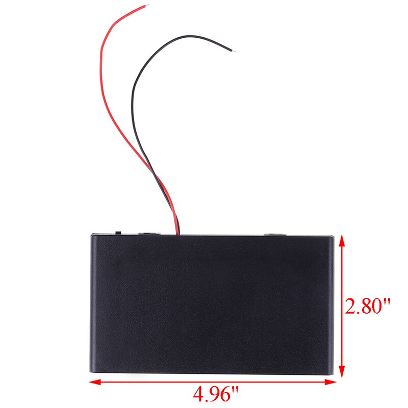 On/off 8x1.5V 12V 8AA 2A batterie boîte de rangement 8 AA support de batterie avec interrupteur fils fils bricolage 8 fente AA 8XAA 8 X AA