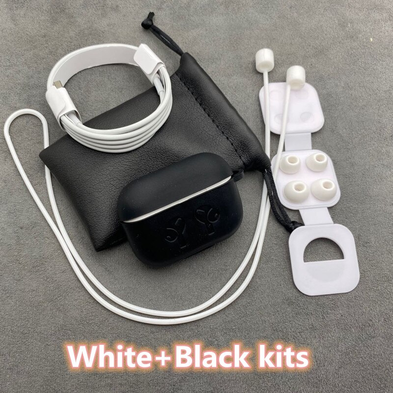 i900000 Max TWS 1:1 Air 3 Wireless Bluetooth Earphones Pressure Sensor Sensor PK H1 chip i900000 i90000Pro i99999 plus: White black kits