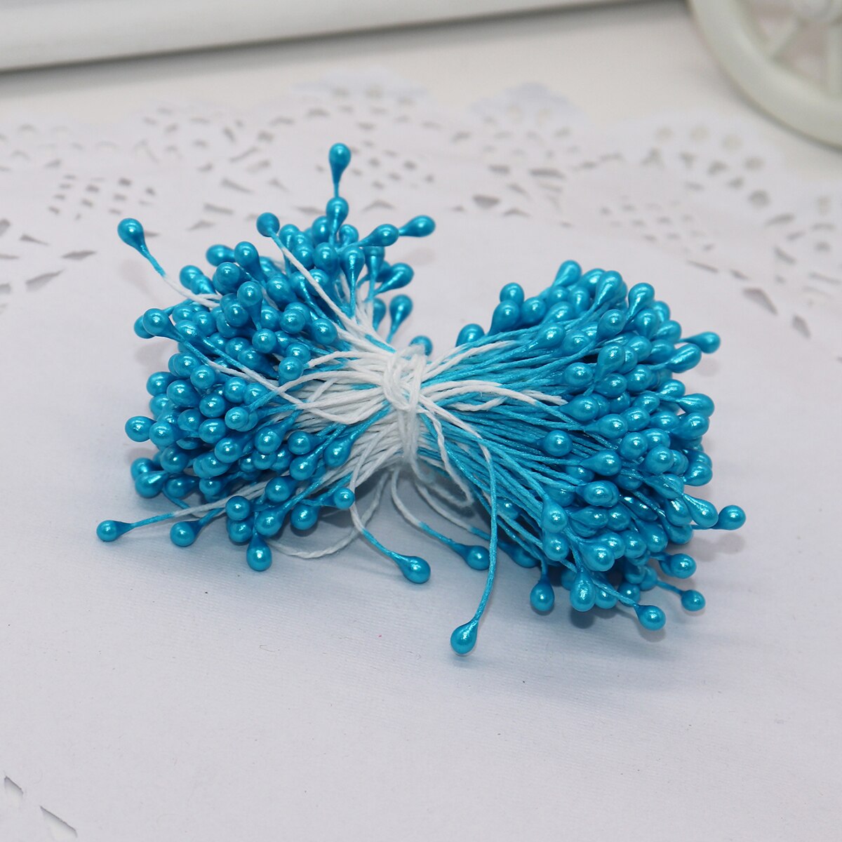 288 pièces 3mm multi couleurs options perle fleur étamine pistil décoration de gâteau pour bricolage Double têtes: 10