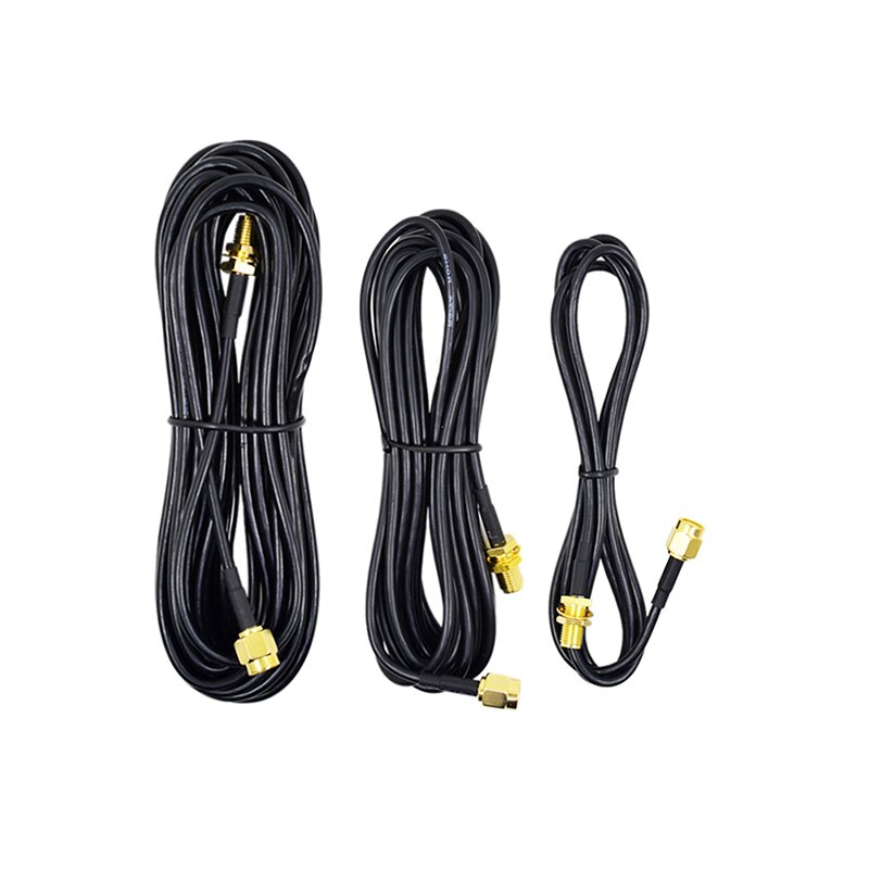 SMA Male to Female Extension Cable Copper Feeder Wire for Coax Coaxial Wi-Fi WiFi Network Card Router Antenna 3M 6M 9M