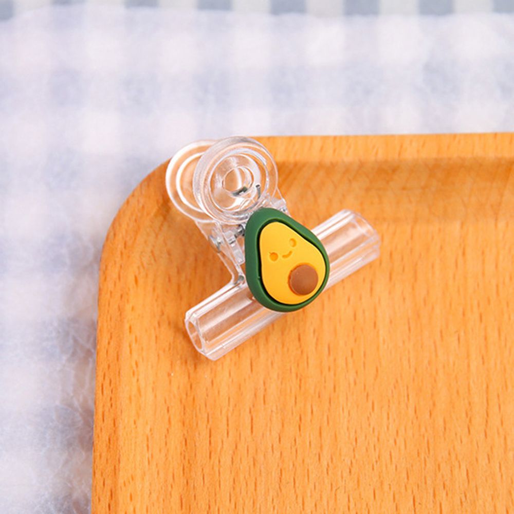 Plastic Index Klem Bindmiddel Clip Pagina Houder Cartoon Snacks Afdichting Clip Transparante Clip Paperclip Bindmiddel Clips: 05