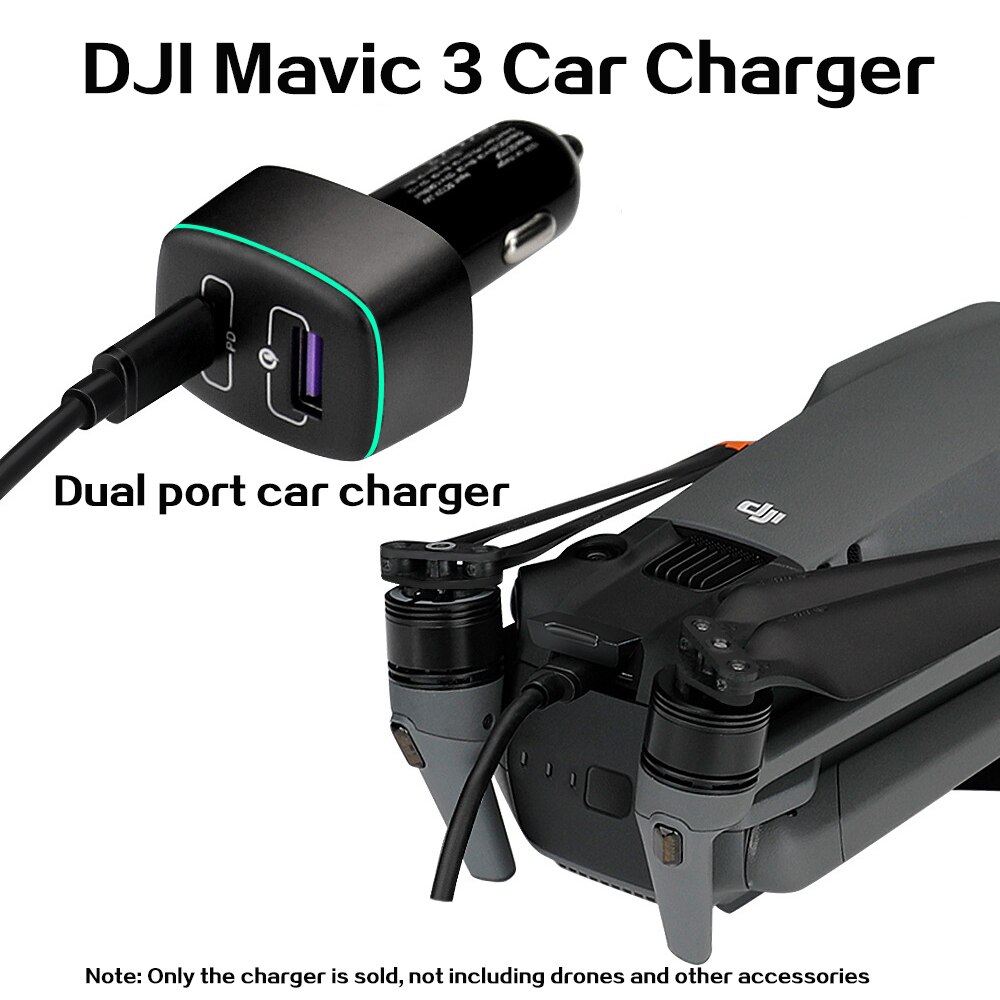 Dji Mavic 3 Autolader Drone Accessoires 100W Autolader Voor Dji Mavic 3 Lichaam Batterij Afstandsbediening