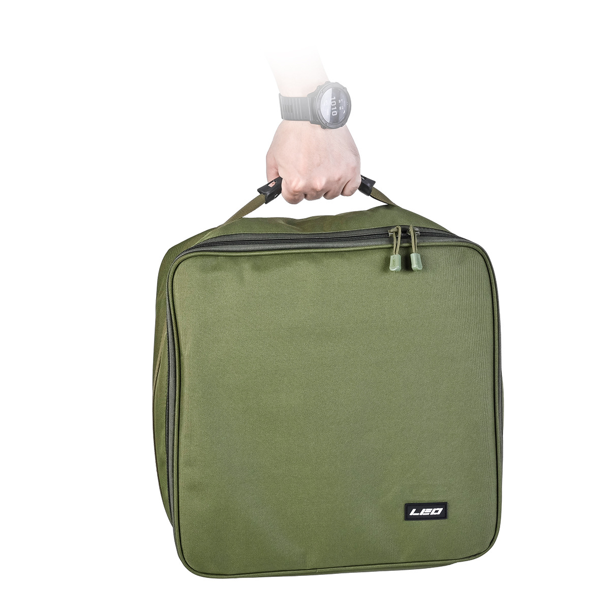 Leo Cube-Bolsa de equipo de pesca portátil, resistente al agua, rueda de pesca, bolsa de pesca al aire libre, gran capacidad